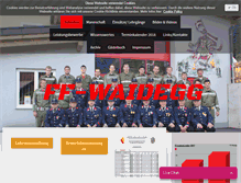 Tablet Screenshot of feuerwehrwaidegg.at